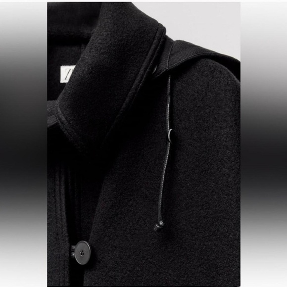 ZARA ~ HOODED WOOL CAPE ZW LIMITED EDITION - Picture 9 of 17
